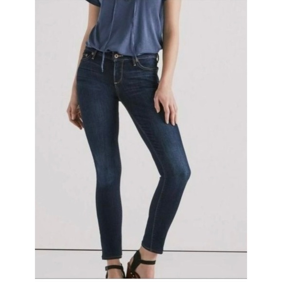 Lucky Brand Jeans Size 2 (Waist 26) Lolita Skinny Dark Wash Jeans 💙💙 - Picture 1 of 10